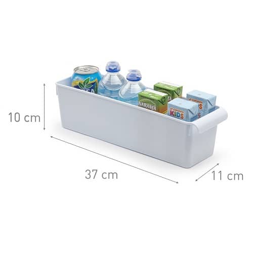 Cajón organizador para frigorífico Nº 10 - Fabricado en Polipropileno -  Recipiente de plástico transparente - 10 x 1