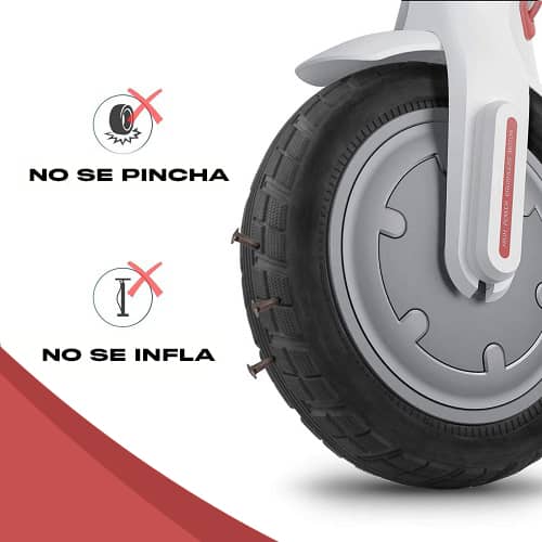 Introducir rueda maciza FÁCIL, Patinete electrico xiaomi M365 
