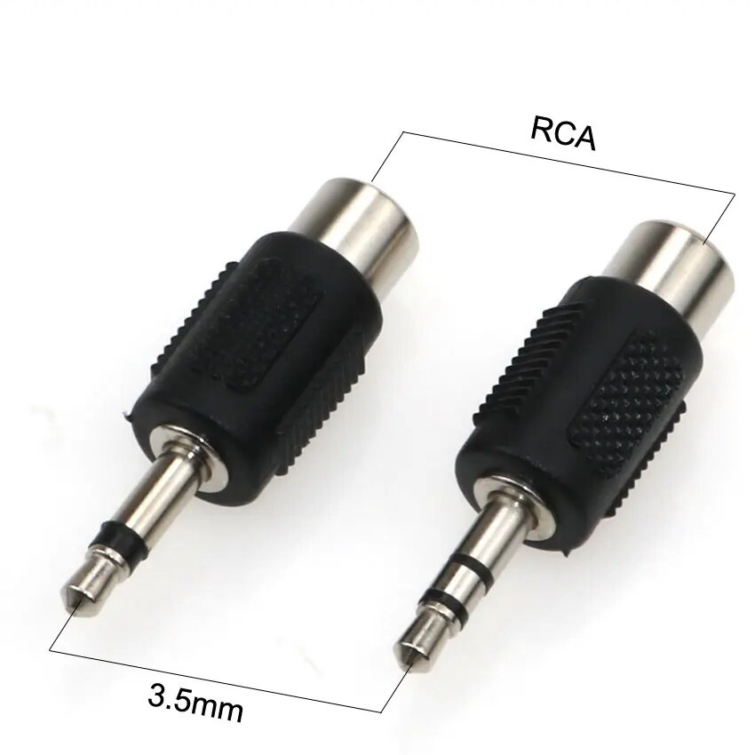 Adaptador de Audio Auxiliar 3.5 mm a RCA RadioShack / Negro
