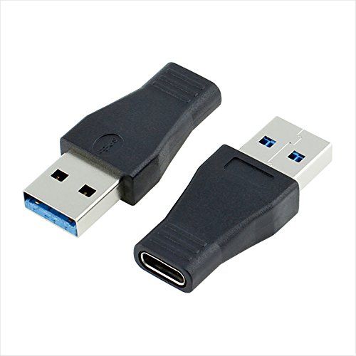 Adaptador USB-C a USB (USB-C hembra - USB macho) negro