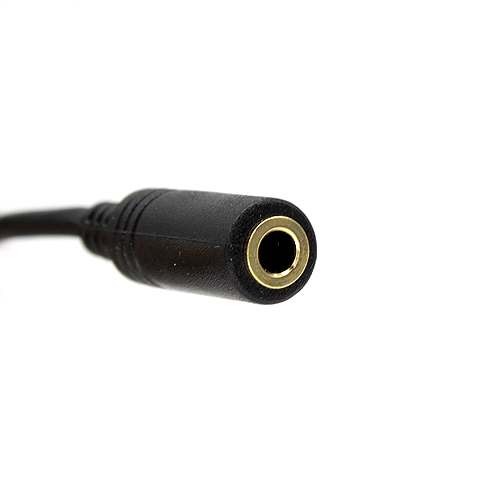 Cable alargador Jack 3.5 mm acodado dorado 1 M Negro
