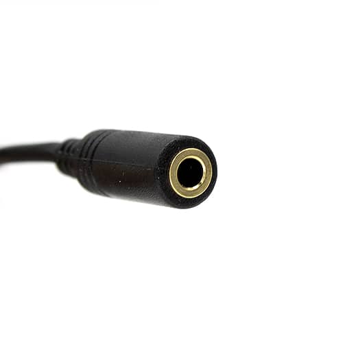 Cable alargador Jack 3.5 mm con microfono 4 pines 3 M Negro