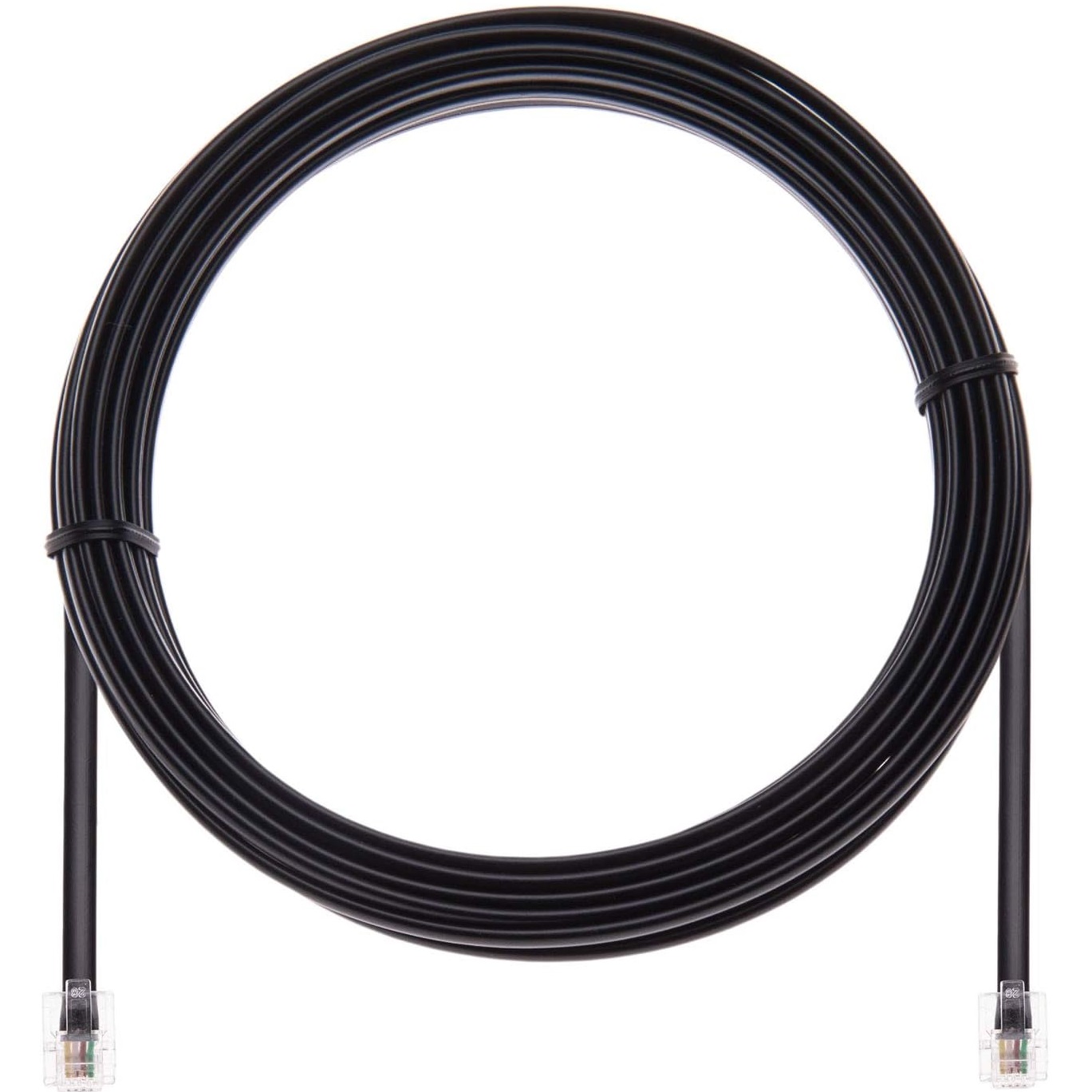 Cable de telefono RJ11 6P4C M-M 6 M Negro