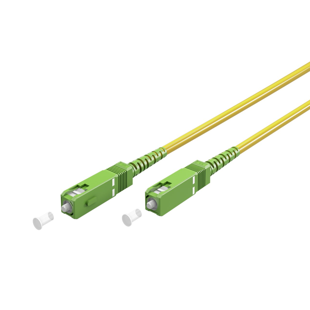 1M (3 pies) - Cable de fibra óptica simplex monomodo (9/125) - SC/APC a  SC/APC