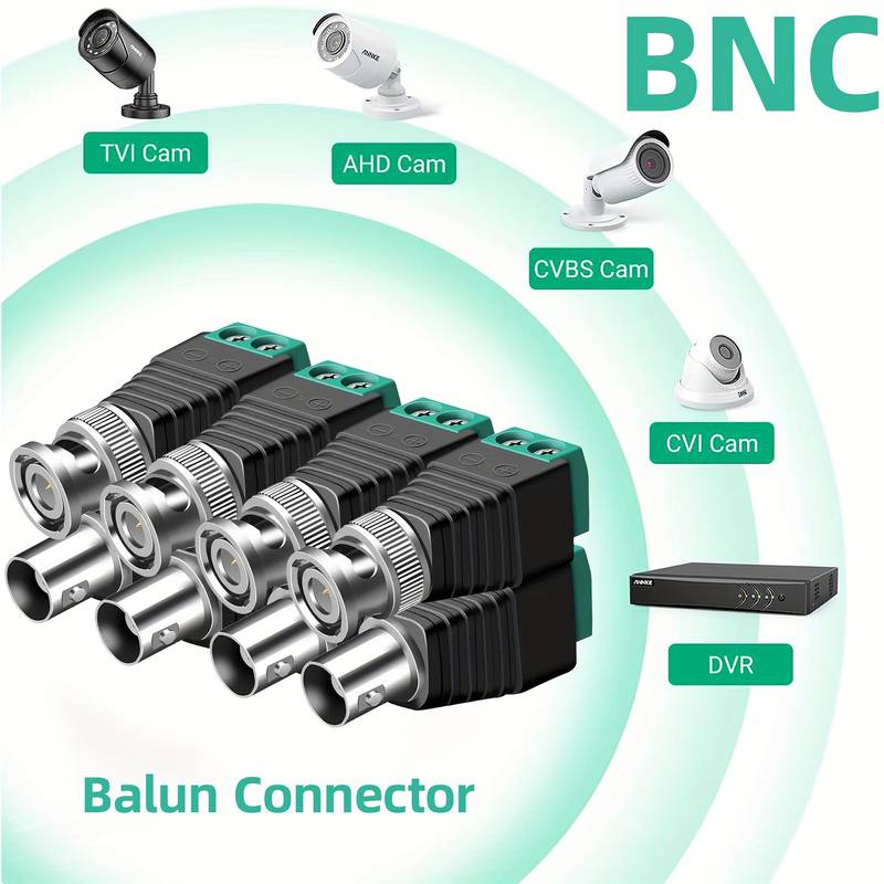 Conector BNC macho conexión tornillo  Negro